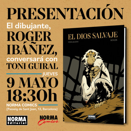 Presentación de 'El dios salvaje' con Roger Ibáñez en Barcelona