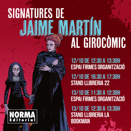 Horario de firmas de Jaime Martín en el Girocòmic