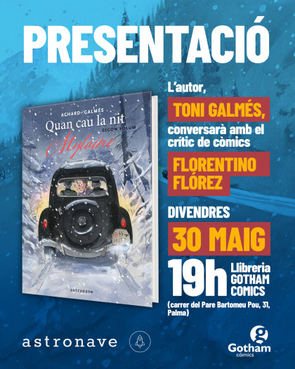 Presentación de 'CUANDO CAE LA NOCHE 2' con Toni Galmés en Palma