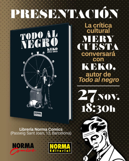 Presentación de 'TODO AL NEGRO' con Keko en Barcelona