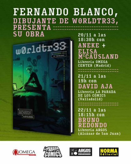 Presentación de 'W0RLDTR33' con Fernando Blanco en Valladolid