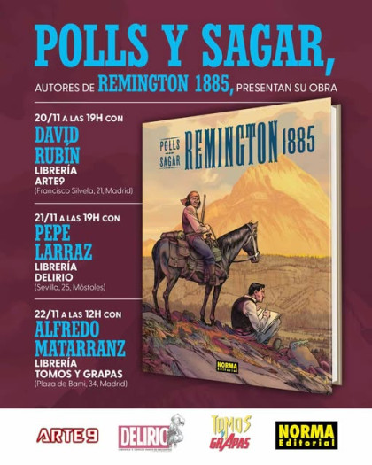 Presentación de 'REMINGTON 1885' con Polls y Sagar en Madrid