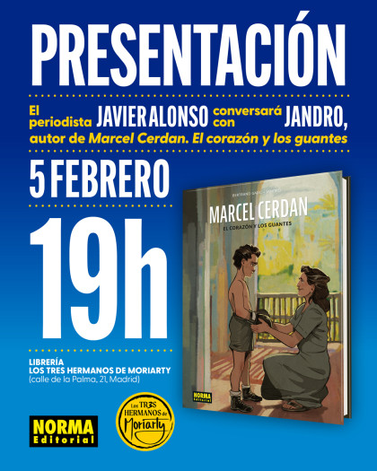 Presentación de 'MARCEL CERDAN' con Jandro en Madrid
