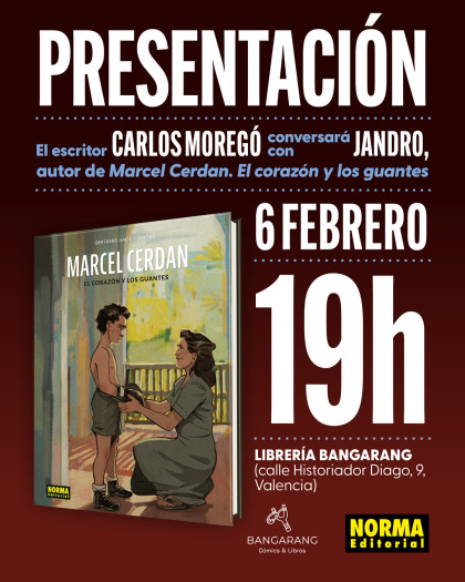 Presentación de 'MARCEL CERDAN' con Jandro en Valencia