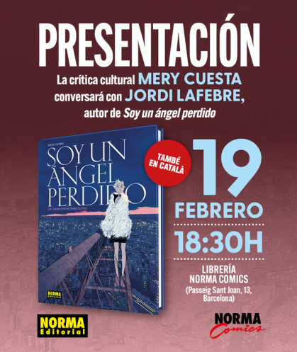 Presentación de 'SOY UN ÁNGEL PERDIDO' con Jordi Lafebre en Barcelona