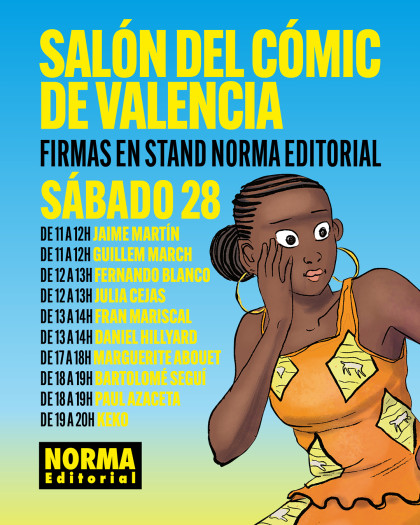 Horario de firmas del sábado de nuestro stand en el Salón del Cómic de Valencia
