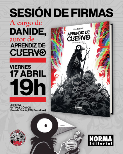 SESIÓN DE FIRMAS DE 'APRENDIZ DE CUERVO' CON DANIDE EN BARCELONA