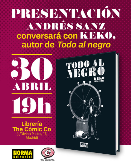 PRESENTACIÓN DE 'TODO AL NEGRO' CON KEKO EN MADRID (THE COMIC CO)